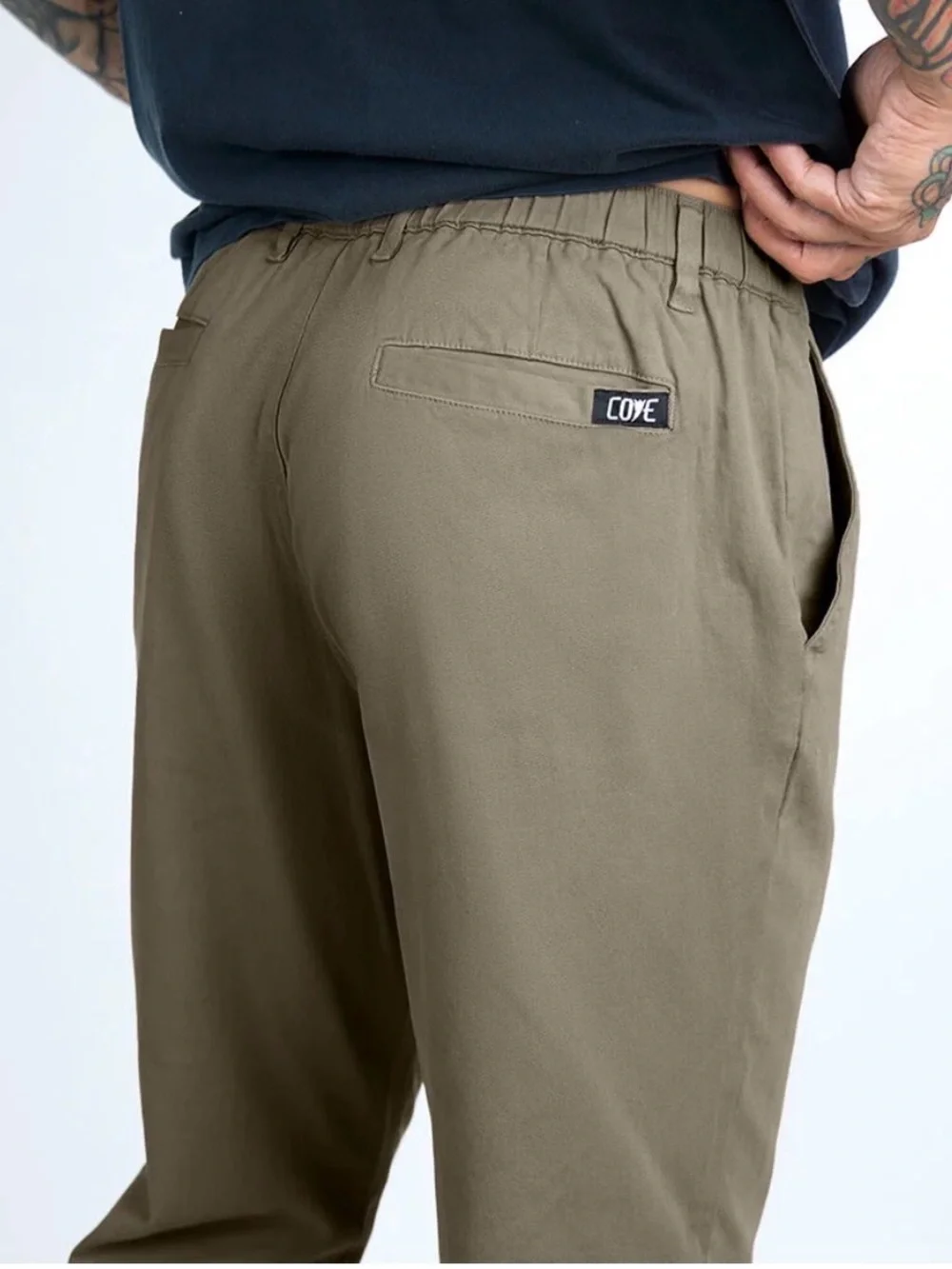 COVE 34/34 Men's light brown Straight Fit Pants